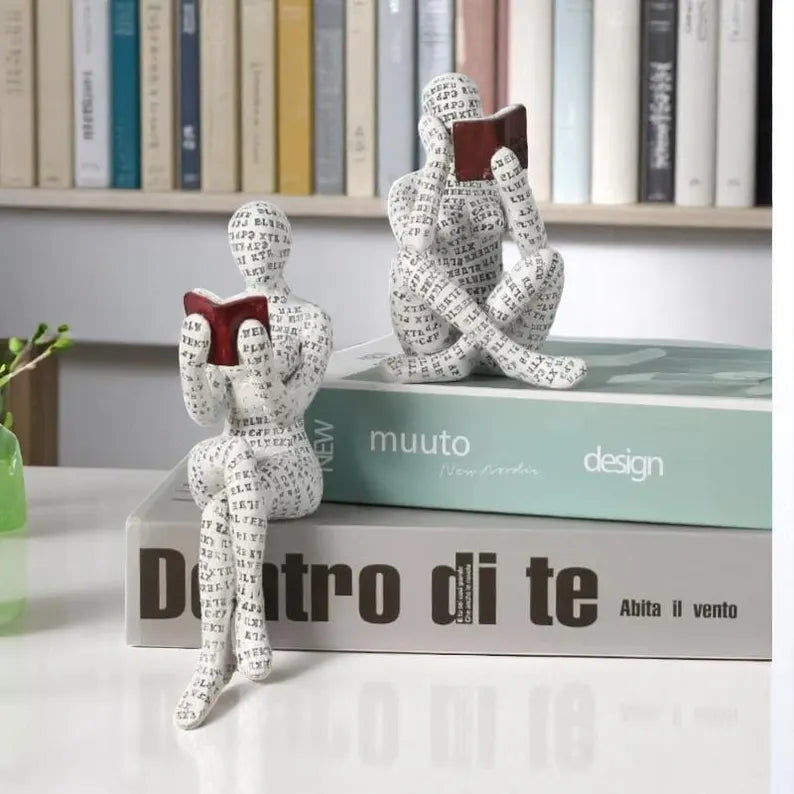 Woman Reading Figurine